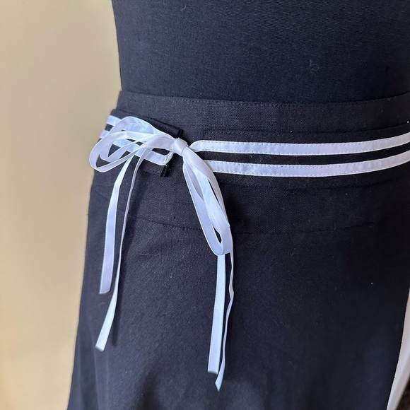 Covington | Vintage Black Linen Blend Embroidered Knee Length Shirt - Picture 3 of 8